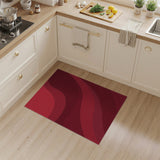 Crimson Flow Red Area Rug