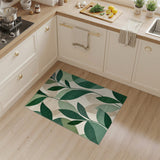 Verdant Green Leaf Area Rug