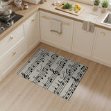 Musical Notes Sheet Music Area Rug