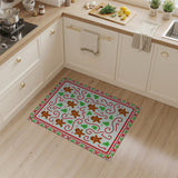 Festive Gingerbread Men Christmas Area Rug