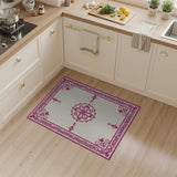 Ornate Pink Mandala Persian Rug