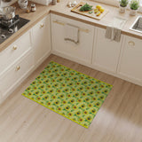 Vibrant Sunflower Striped Yellow Area Rug