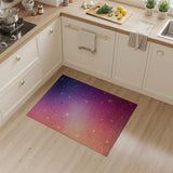 Starry Glitter Pink-Purple Gradient Rug