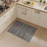 Distressed Multi-Color Striped Area Rug