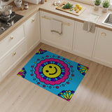 Cheerful Smiley Face Kids Area Rug