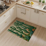 Vibrant Desert Cacti Succulents Area Rug