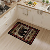 Grizzly Bear Southwestern Area Rug