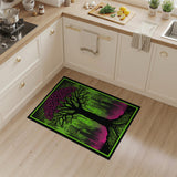 Neon Pink Blossom Tree Area Rug