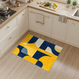Geometric Modern Bold Yellow Geometric Area Rug