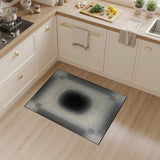 Geometric Modern Black and White Black White Geometric Sunburst Area Rug