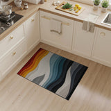 Multi-Color Wavy Gradient Area Rug