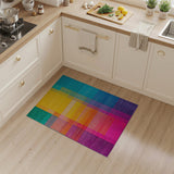 Stripe Vibrant Multi-Color Geometric Stripe Area Rug