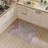 Modern Geometric Pink Area Rug