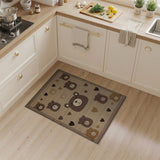 Adorable Teddy Bear Hearts Kids Area Rug