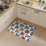 Multi-Color Cartoon Dogs Area Rug