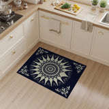 Navy Mandala Sunburst Area Rug
