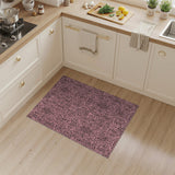 Pink Leopard Print Washable Area Rug