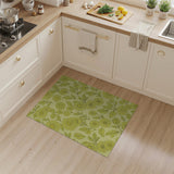 Sunny Yellow Daisy Floral Vintage Area Rug