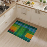 Multi-color and Patterns Vibrant Multi-Color Geometric Striped Area Rug