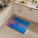 Vibrant Geometric Stripe Area Rug