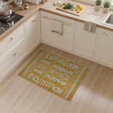 Yellow Geometric Southwestern Kilim Rug
