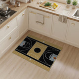 Basketball Court Tan Area Rug