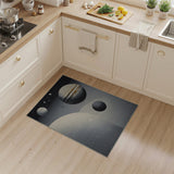 Cosmic Planets Abstract Area Rug