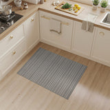 Grey Geometric Modern Grey Striped Woven Area Rug