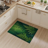 Lush Fern Forest Green Area Rug