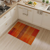 Geometric Modern Bold Orange Geometric Stripe Area Rug