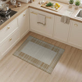 Beige Lattice Border Area Rug