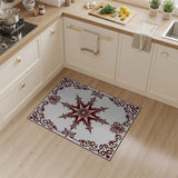 Ornate Red Starburst Medallion Rug