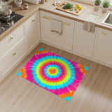 Vibrant Spiral Multi-Color Area Rug