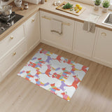 Colorful Cartoon Dogs Kids Washable Area Rug