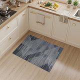Grey Geometric Modern Geometric Grey Area Rug