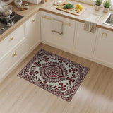Red Red Traditional Persian Mandala Area Rug