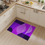 Vivid Purple Abstract Area Rug