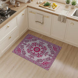 Traditional Persian Pink Ornate Pink Medallion Persian Area Rug