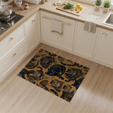 Playful Bengal Leopard Cats Pattern Area Rug