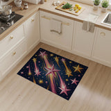Pink Gold Shooting Stars Area Rug