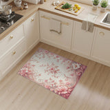 Blush Pink Floral Vintage No. 21 Area Rug