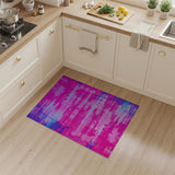 Vibrant Pink Purple Abstract Area Rug