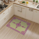 Ornate Pink Persian Medallion Rug