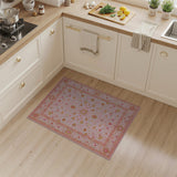 Exquisite Pink Persian Floral Area Rug