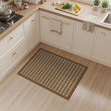 Rustic Brown Tan Plaid Brown and Tan Area Rug