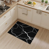 Abstract Area Black White Abstract Area Rug