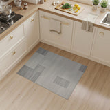 Geometric Modern Grey Block Geometric Area Rug
