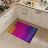 Vibrant Ombre Gradient Abstract Area Rug
