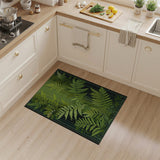 Lush Green Fern Canopy Area Rug