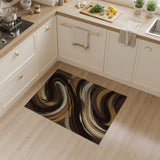 Brown and Tan Abstract Area Swirling Brown Tan Abstract Area Rug